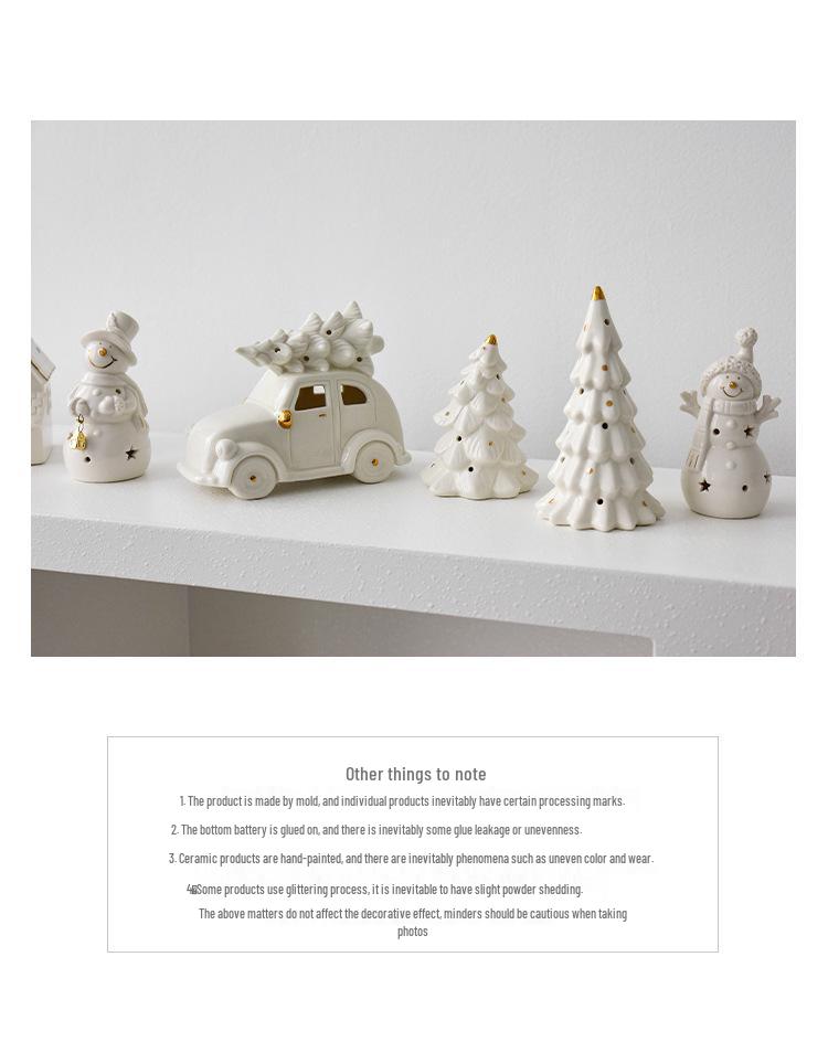 NUCHI Keramik Weihnachtsmann Glocke Weihnachtsdekorationen - Kleine Tischornamente