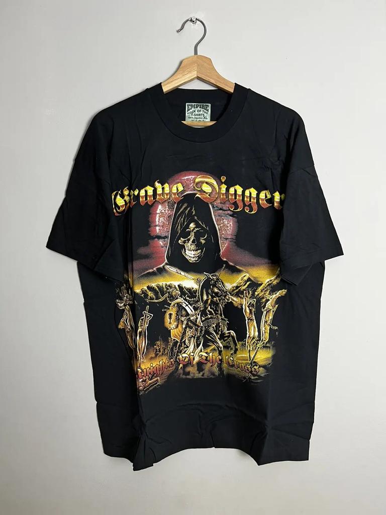 Rare Vintage 90s Grave Digger Metal Rock Band Tshirt Unisex T-Shirt