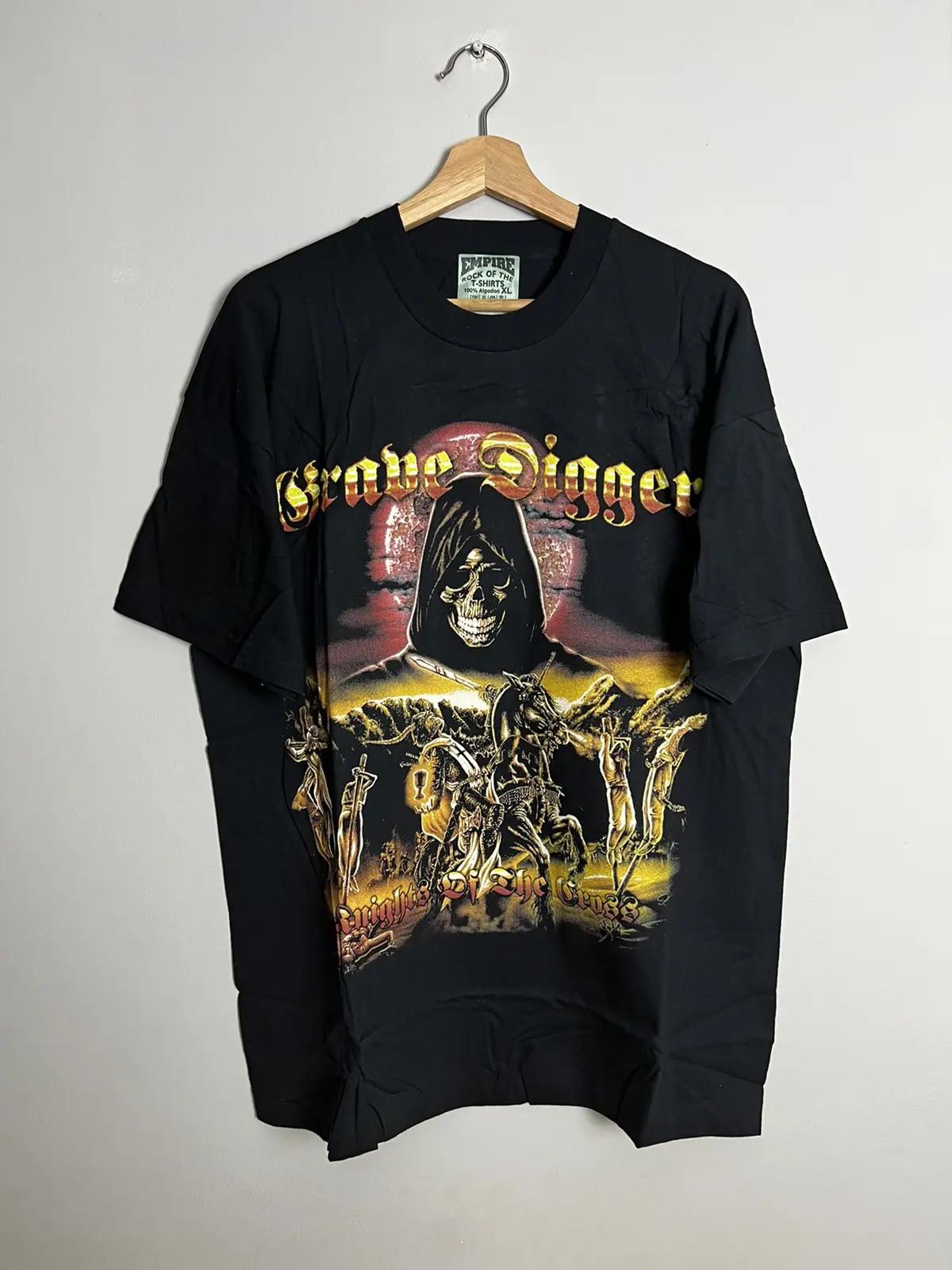 Rare Vintage 90s Grave Digger Metal rock Band Tshirt Unisex T-Shirt S