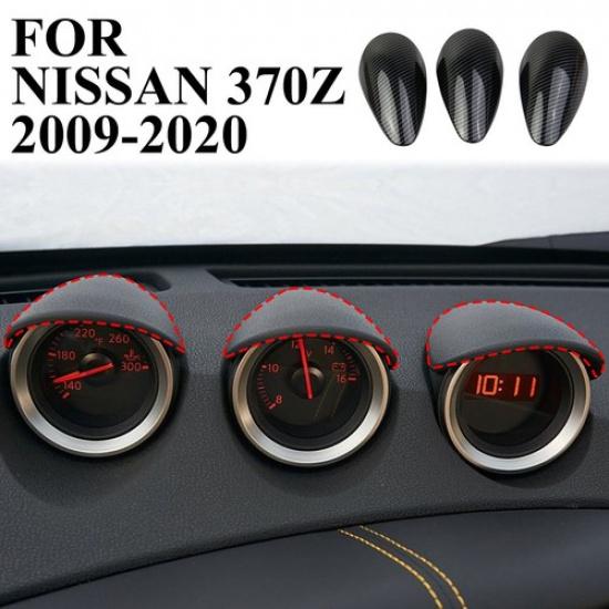 Carbon Fiber Style Center Console trument Panel Top Cover For Nissan 370Z