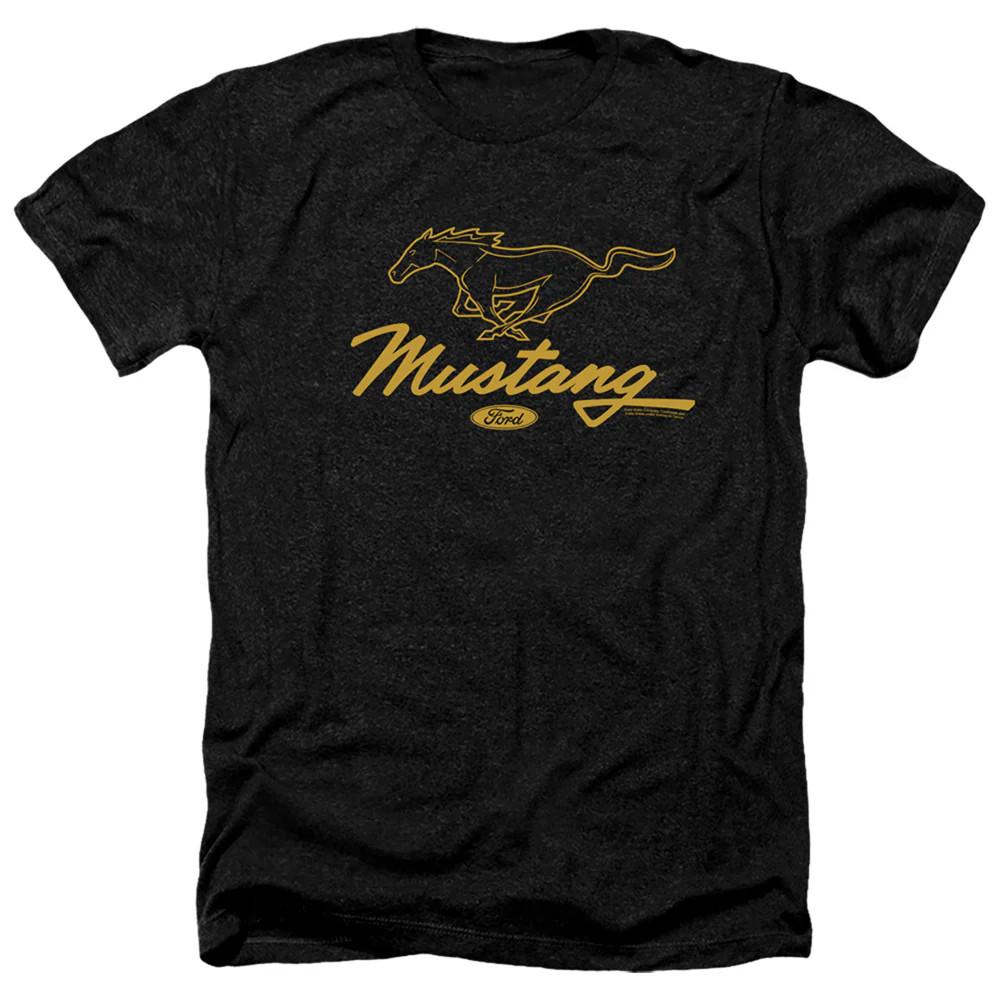 

Чоловіча футболка Ford Mustang Pony Script Heather Чорна 4XL