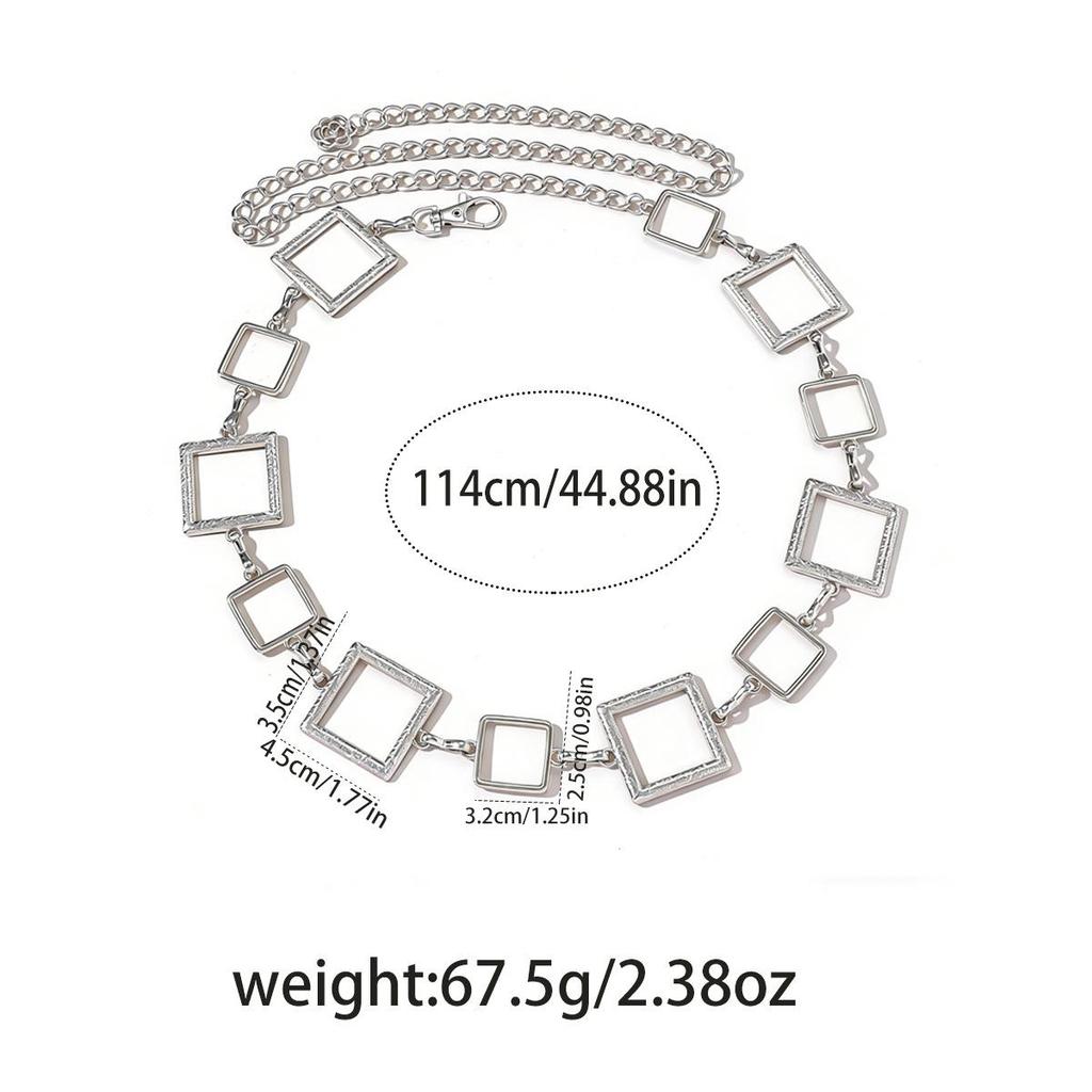 Bohemian Retro Metal Waist Chain for Women - Ethnic Style Body Jewelry