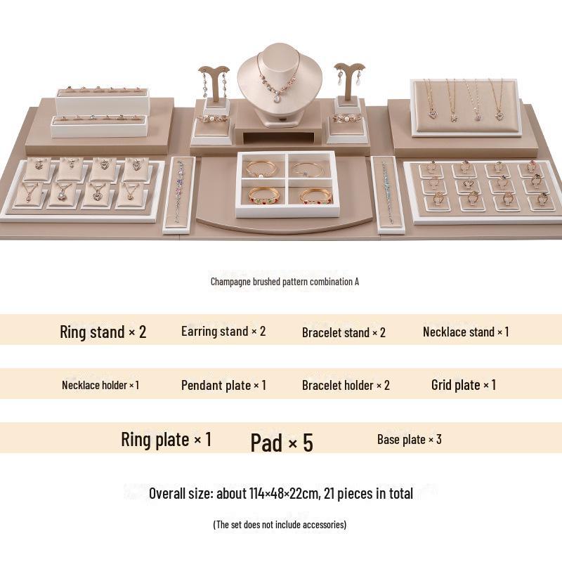 Jade Jewelry Display Stand for Earrings, Necklaces, and Bracelets