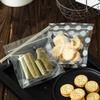 200pcs Transparent Cookie Candy Bags Wave Point Bread Toast Baking Packaging OPP Food Grade Bags