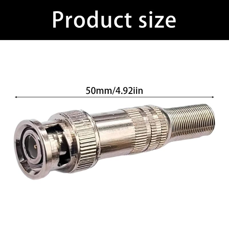 BNCQ9 Plugs High Durability For Security Cameras Featuring Not Need Soldering And Clear Signal Clarity