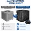 1PC Mesh Air Conditioner Cover, Outdoor Mesh Hole AC Protector, Window AC Unit Cover, Black Universal Dustproof AC Cover