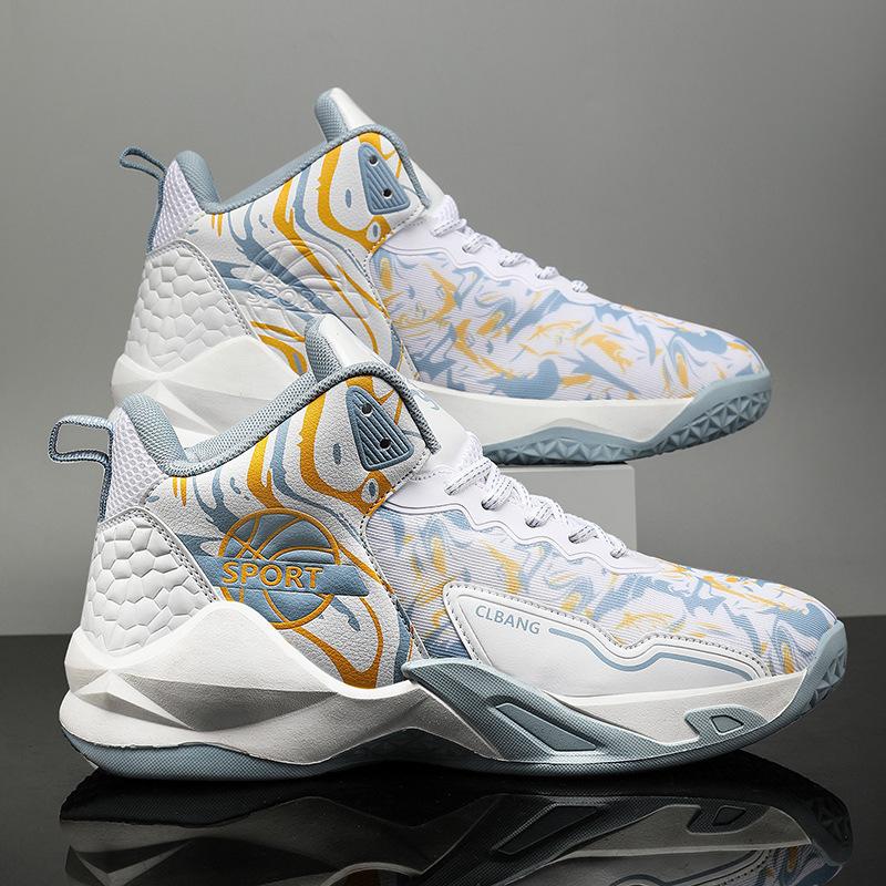Kobe basketball shoes men's high-top older children's youth sneakers non-slip and breathable primary school children's men's air cushion sneakers