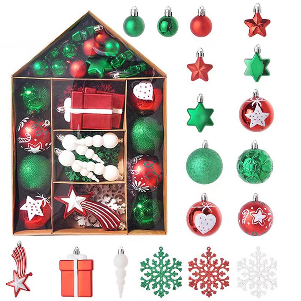 YAYAMIYA Christmas Ball Set of Nordic Christmas Tree Various Stylish Decorations for and New and White Ornaments, 70, Style, Decorations, Gorgeous,