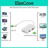 3-в-1 Адаптер Mini DP до HDMI, DVI, VGA з чіпсетом для Macbook Pro Air, Налаштування кількох моніторів