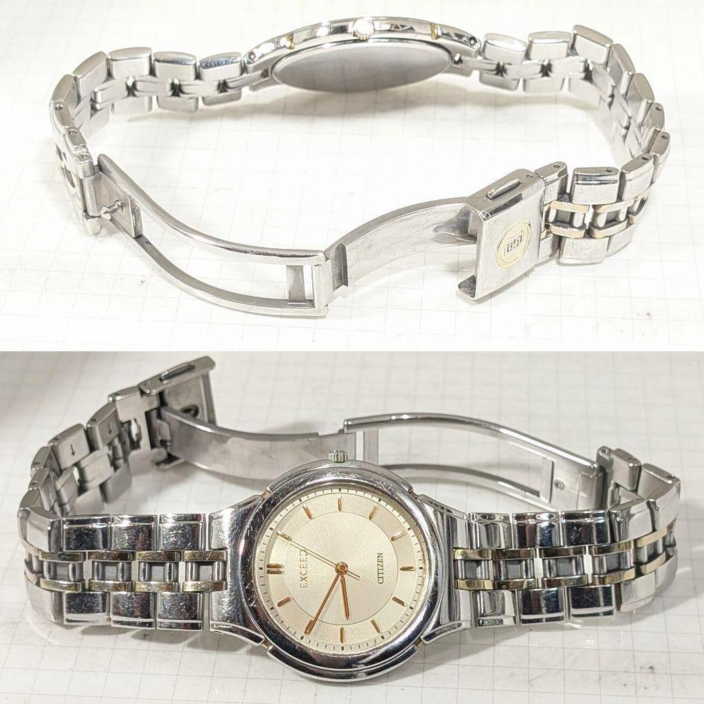Used CITIZEN EXCEED Watch Quartz Battery Replaced I-29
