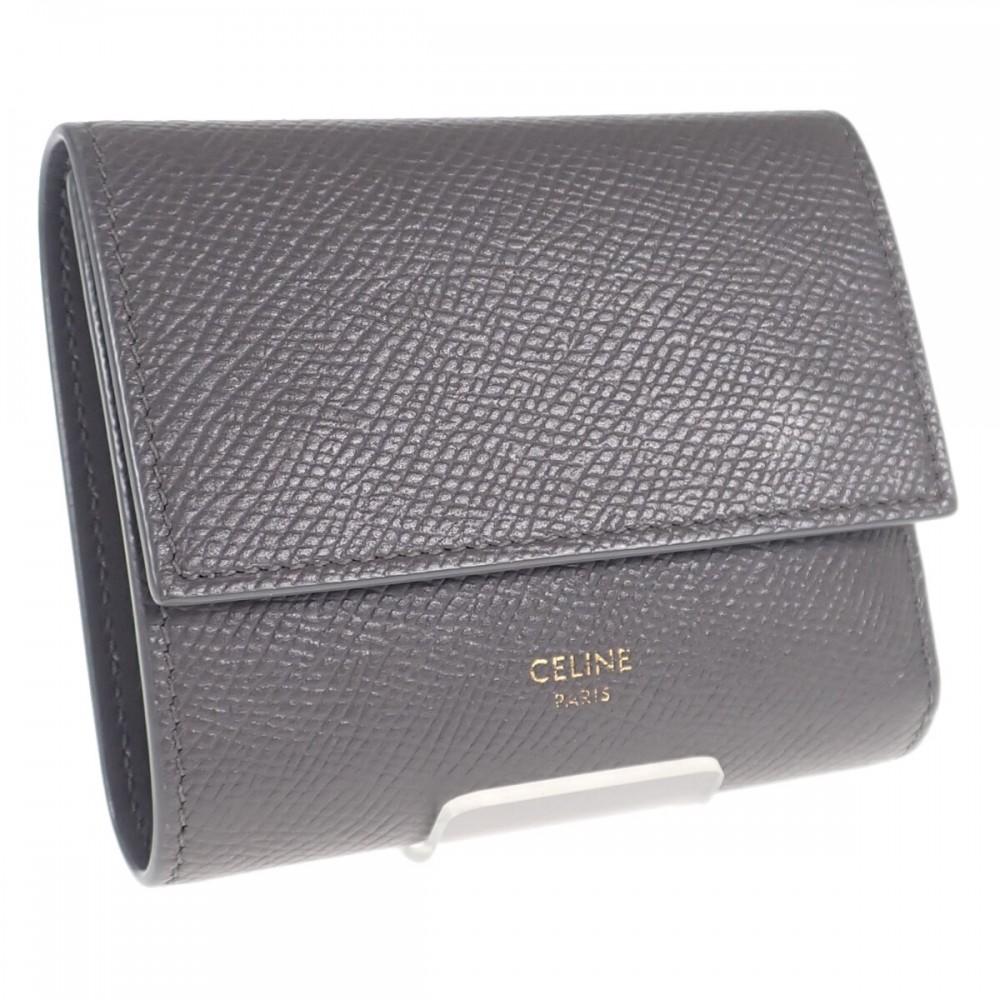 

CELINE 10B573BEL.10DC Tri-fold wallet gray Women