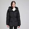 Women S Mid Length Hooded Padded Cotton Coat Slim Fit Casual Outerwear