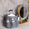 Picnic Basket Collapsible Organizer Bag with Exterior Pocket EVA Handle Splashproof Basket Large Capacity Storage Basket