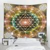 Sacred Geometry Tapestry Bohemian Hippie Mandala Tapestry Meditation Theme Tapestries Witchcraft Astrology Pattern Wall Hanging