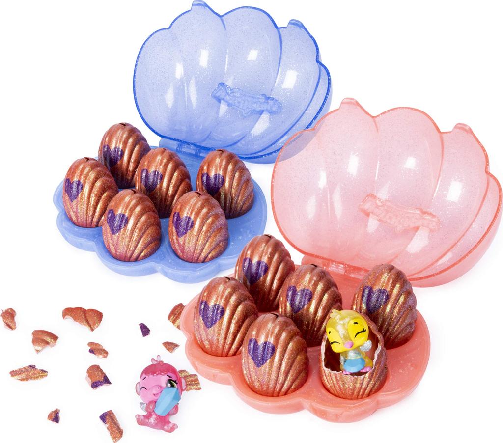 Hatchimals Mermal Magic 6 Pack Shell Carrying Case with Season 5 for Kids Aged 5 and Up May CollEGGtibles, CollEGGtibles, (Color Vary)