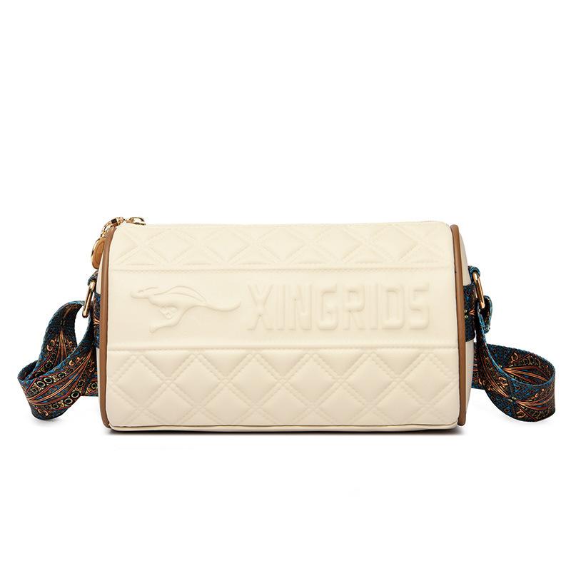 

Женская сумка из мягкой кожи, Модная сумка для мамы среднего возраста, Одноплечная сумка через плечо, Сумка-седло бежевый