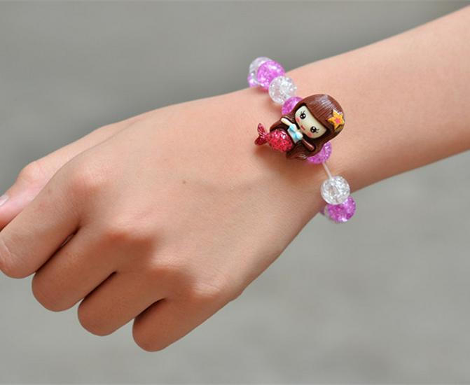 Cartoon Princess Girl's Ice & Snow Bracelet Gift Set for New Year & Birthday