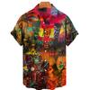 Men's Hawaiian 3d Shirts Streetwear Short Sleeve Oversized Summer Camisa Floral Masculina Blouse Retro