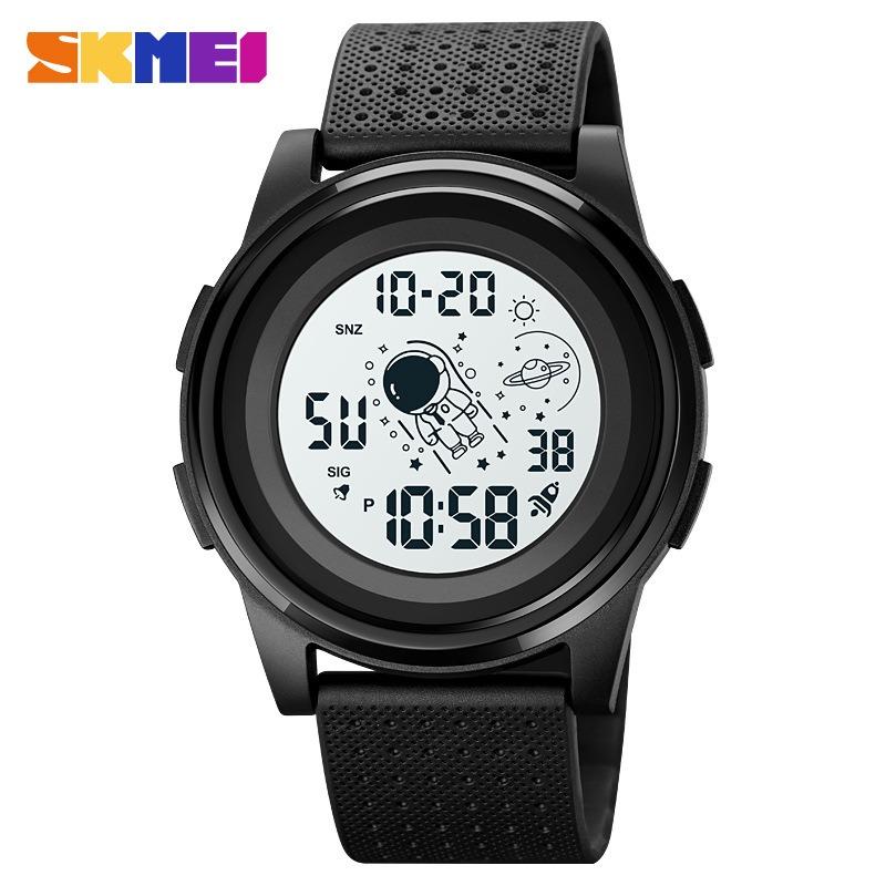 Sports electronic watch, ultra-thin case, multi-function watch, chronograph alarm clock, men's electronic watch