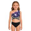 2 Stück Kinder Mädchen Badeanzug Bedruckte Crop Tops und Slips Set Strand Schwimmen Badeanzug