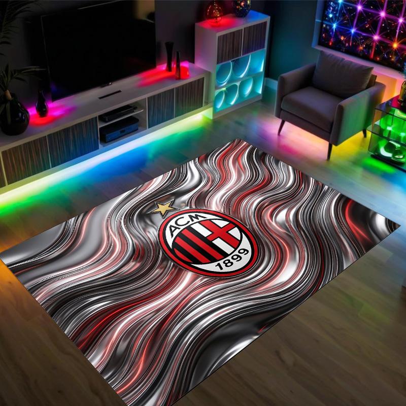 AC Milan Design Crystal Velvet Carpet Cozy Non?Slip Printed Rug For Bedroom Living Room Entrance