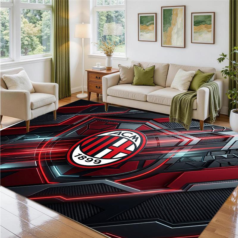AC Milan Design Crystal Velvet Rug Soft Decorative Mat for Bedroom Entrance