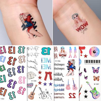 Cartoon Tattoo Aufkleber Kinderparty Wasserdichte Tattoo Aufkleber Ins Wind 3D Süß