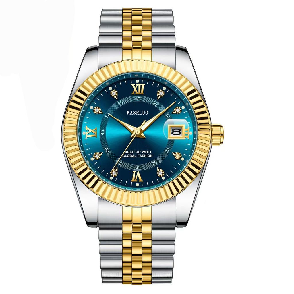 Men's Calendar Steel Belt Watch Elegant Casual Versatile Men's Watch Hot Sale