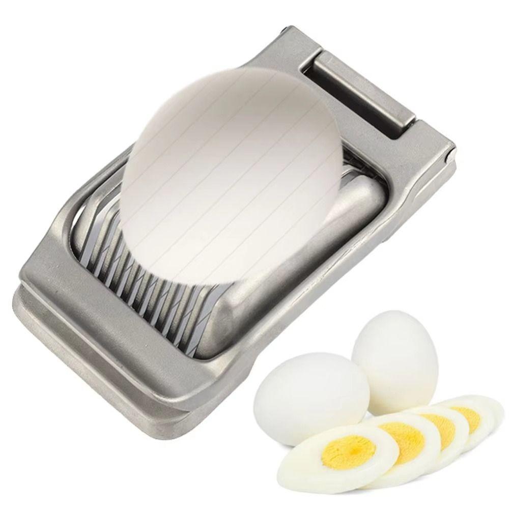 Heavy Duty Strawberry Slicer with Stainless Steel Wire Egg Cutter Convenient Egg Slicer  Mushroom