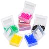Caixa com 100 Peças Anéis Coloridos para Instrumentos Dentários de Silicone Multicor Autoclaváveis Desinfecção Círculo Universal Ortodôntico