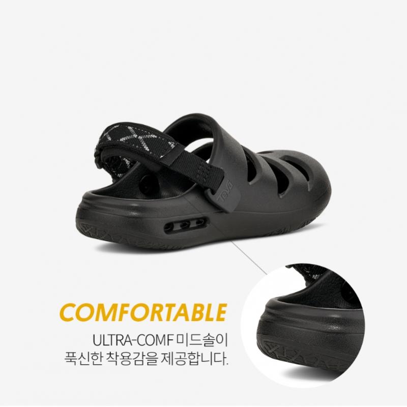 Teva 2026 S S niño Zueco Pantufla Ct Stvt261010c Negro