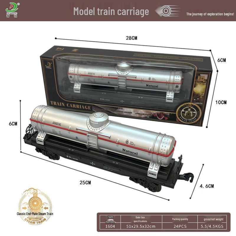 Retro Zestaw Torów Kolei Parowej - Elektryczna Zabawka dla Dzieci