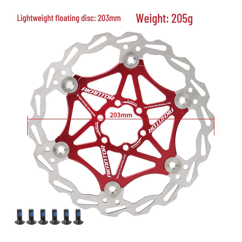 140mm 160mm 180mm Six-Bolt Floating Disc Cooling Brake Pad for Mountain Bikes and Scooters