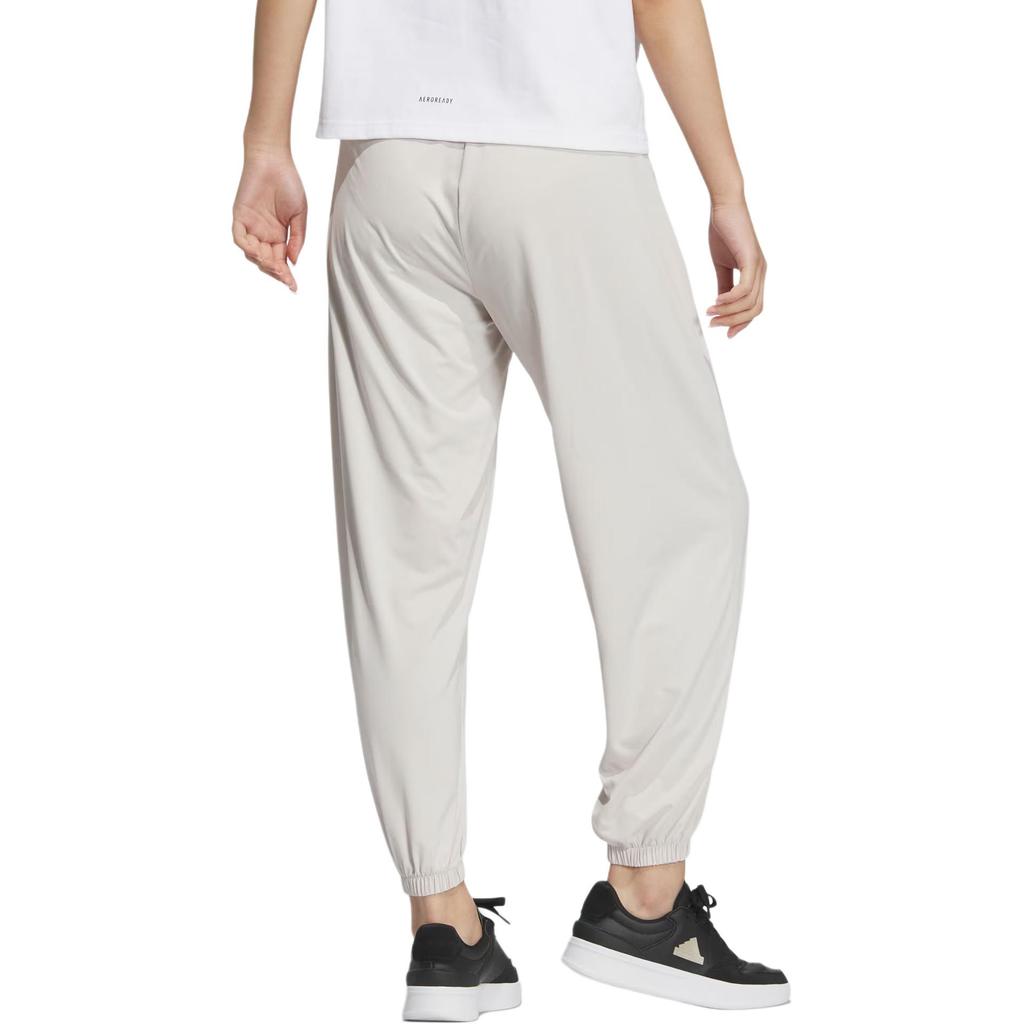 Adidas Knit UPF Pants Solid Color Quick-Dry Sun Protection Mid-Waist Cuffed Casual Pants Women pants Earth-Brown JJ2270