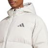 Adidas FW24 Basic Down Series Water-Resistant Sports Casual Hooded Cotton Jacket Men Jacket Light-Gray JG5941
