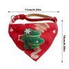 Christmas Pet Scarf Adjustable Triangle Bib Neckerchief Dog Cat Saliva Towel Fashionable Pet Decor Supplies