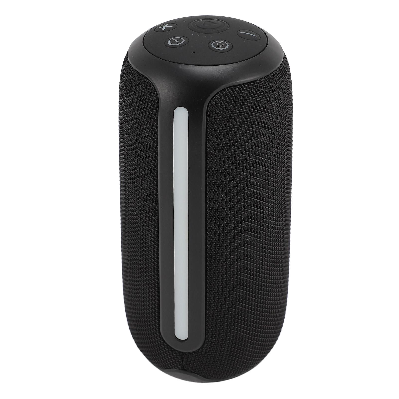 

Беспроводной BT-динамик с RGB-подсветкой, встроенным микрофоном, водонепроницаемый IPX4, портативный стереодинамик для