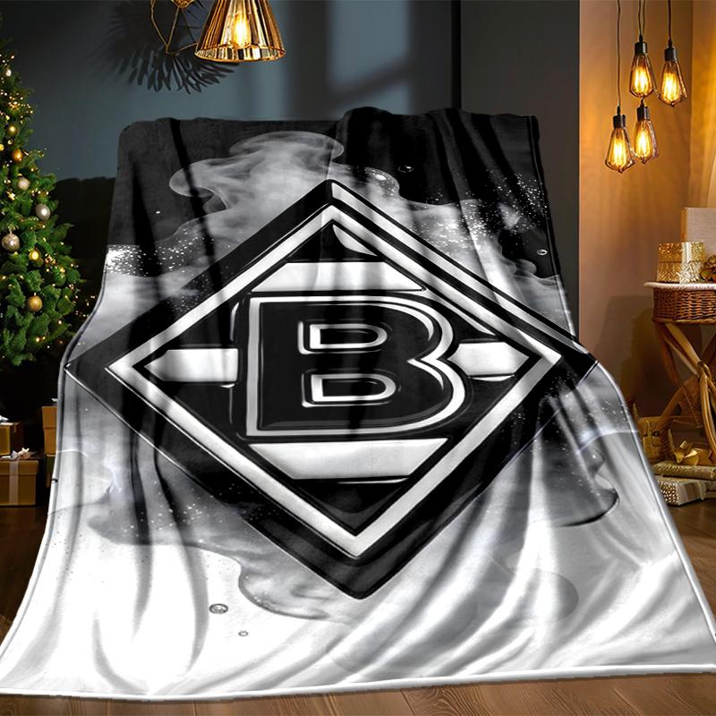 Coperta Borussia Verde Nera Leggera Coperta Ideale per il Letto Perfetta per Viaggi, Campeggio, Soggiorni, Uffici, Divani, Regalo di Natale per Fan