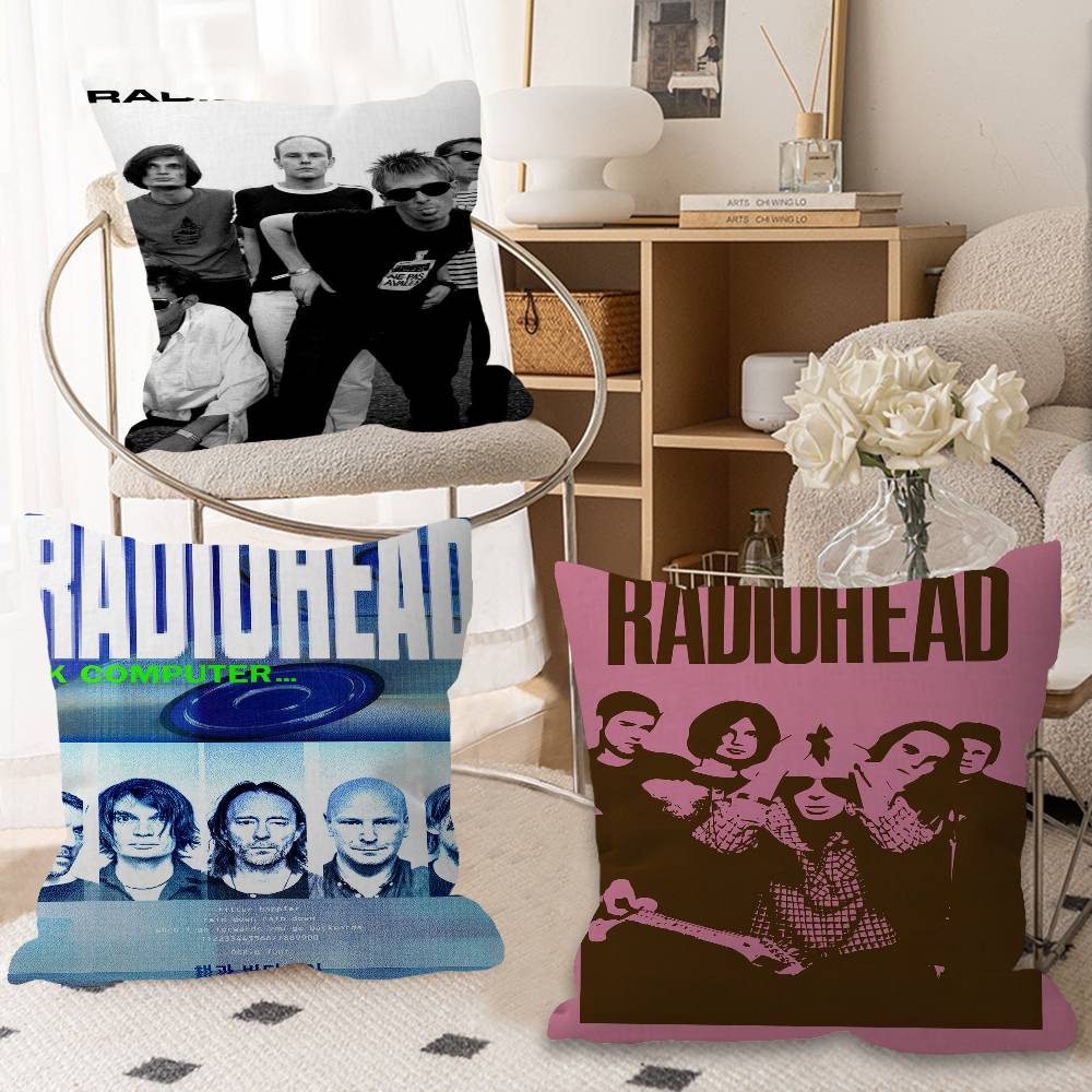 Vintage Rock Band Radiohead Pillow Anime Pillow Sofa Bed Head Pillow Cover Cushion Cover 45x45 cm Fashion