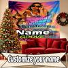 Custom Name Personalized Grand Theft Auto VI Print Tapestry, Wall Art Decor, Bedroom, Dorm, Apartment, LivingRoom, Party Backdrop, Gift for Birthday