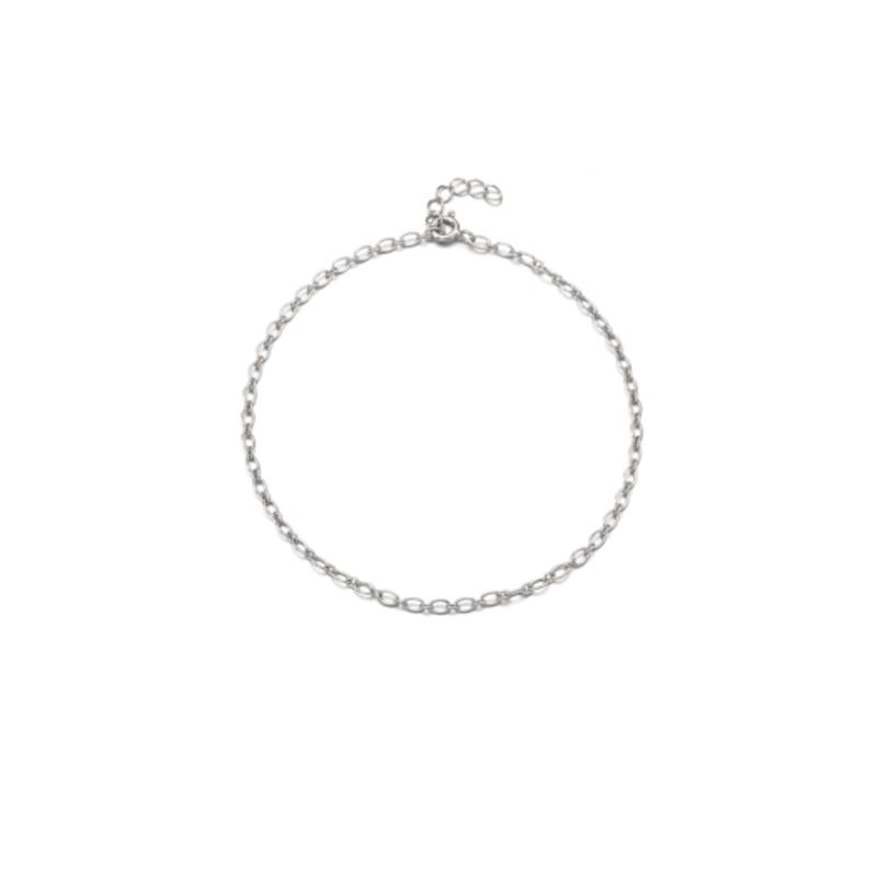 

bacio baci silver 925 daily chain anklet silver D20SB0704 single type