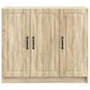 Sideboard In Sonoma Oak Finish 89 X 34.5 X 77 Cm Engineered Wood