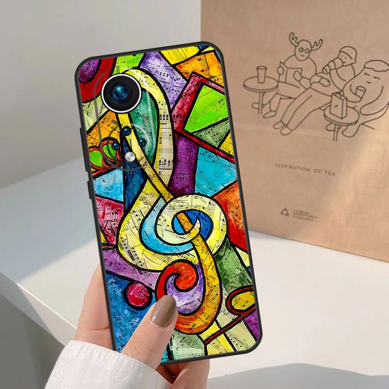 Music Note Musical Treble Clef For Honor Magic 8 Pro 7 6 5 Lite Case For Honor Win RT 200 400 50 70 90 X8b X9a X9b X9c X9d