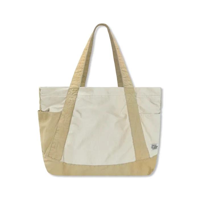 XTA108 Ripstop Cotton Washed Tote Bag (BEIGE)