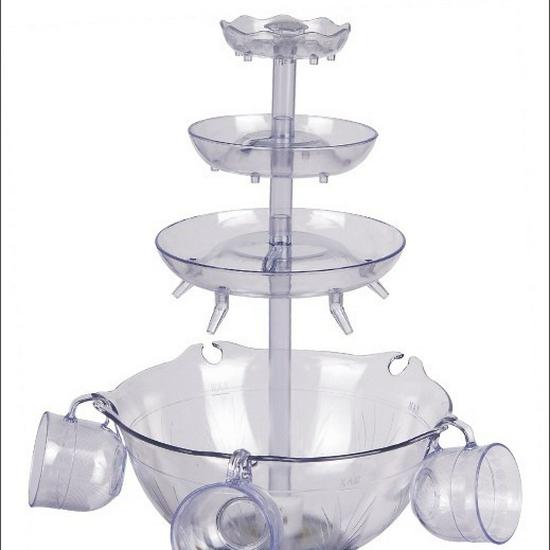 5-Tier Red Wine Fountain for Party & Tasting Events - Fits US, EU & UK Plugs