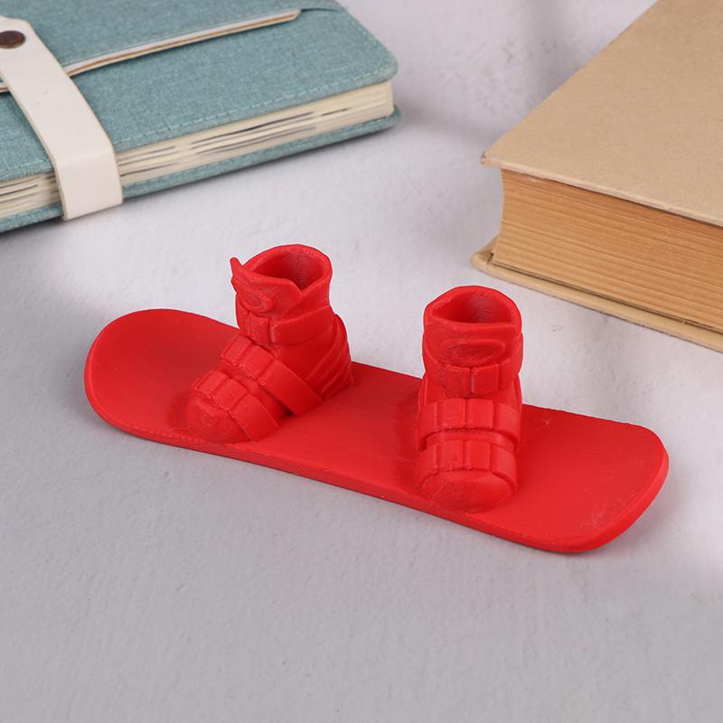 

Мини-скейтборды для пальцев, 3D-печатные игрушки для катания на сноуборде для любителей лыж и геймеров на пальцах, подарок на день рождения красный