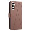 For Samsung Galaxy A15 5G/Galaxy A15 4G Case BINFEN COLOR BF35 Geometry Imprinted Leather Phone Cover RFID Blocking Wallet Stand
