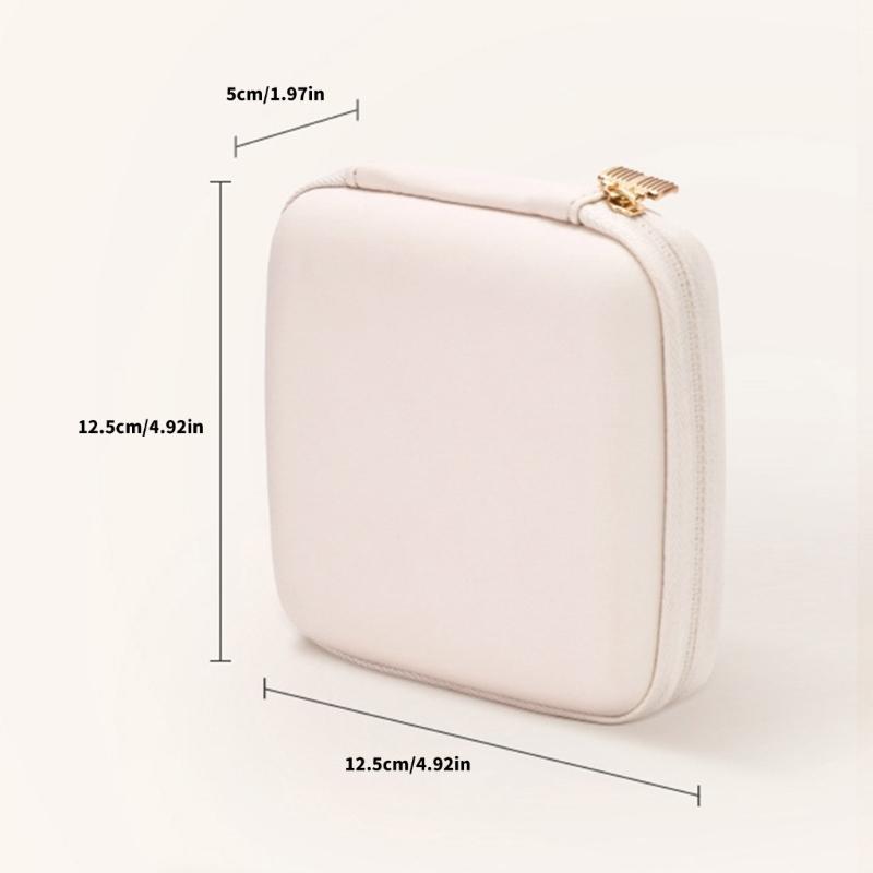 Portable Jewelry Organizers Case with Multilayer Compartments Soft Lining for Earrings Necklaces Rings Travel Storage