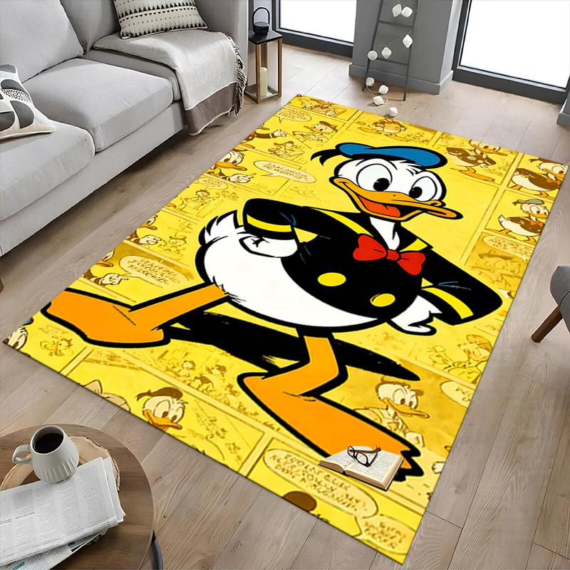Dapper Duck'S Comic Adventure Carpet For Playroom Bedroom Living Room Sofa Home Decorkids Game Area Rug Nonslip Floor Mat