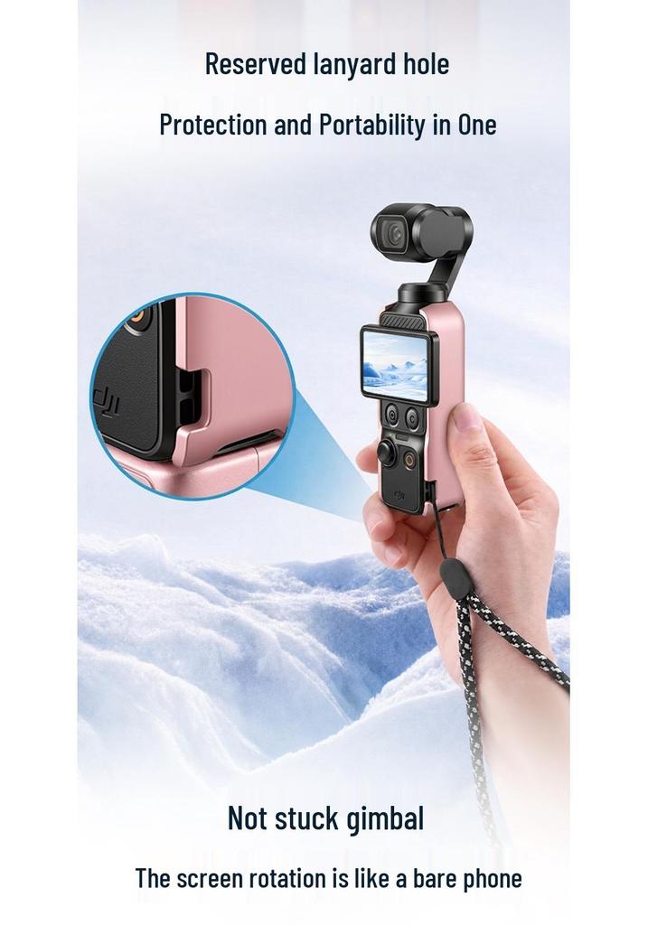 DJI Pocket 4/3 Magnetic Flip Case: Full Coverage Gimbal Protector for Sports Camera